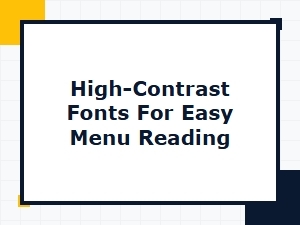 Free Fonts That Make Menu Reading Easier